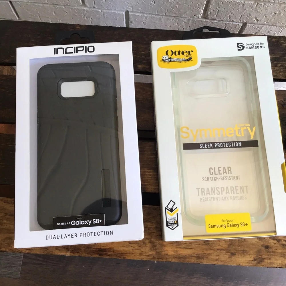 Samsung Galaxy S8+ Phone Case Bundle of 2 NEW - Picture 1 of 4